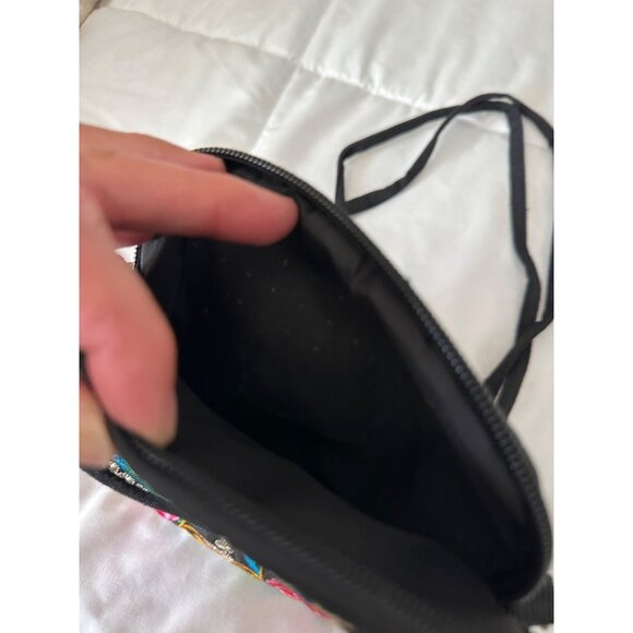 Handmade Embroidered Floral Crossbody Purse Adjustable Strap festival Hippy boho - Picture 3 of 15